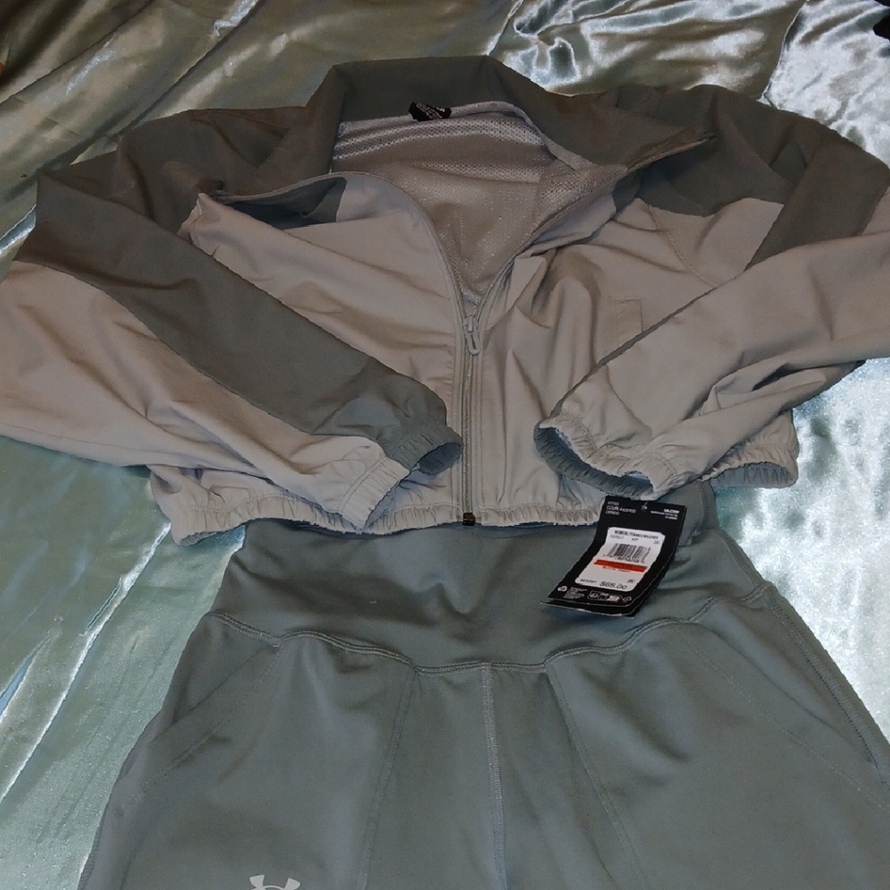 Under Armour Gray Performance Jacket Moisture-Wic… - image 2